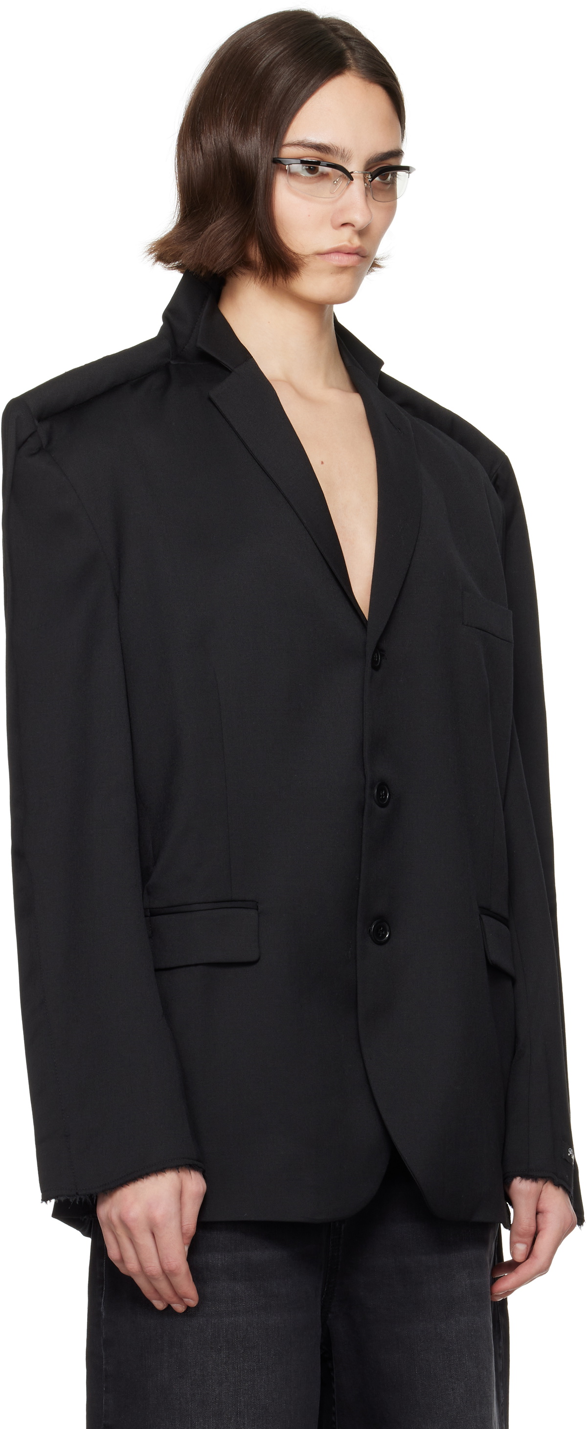 Prototypes Black Outline Tailored Blazer