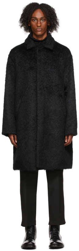 Photo: Valentino Black Shag Knit Coat