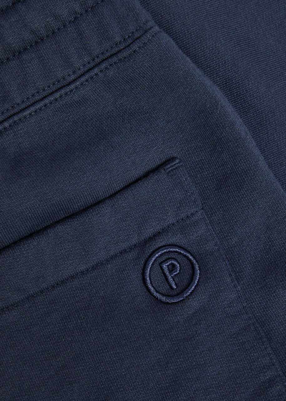 Picante Everyday Wide-leg Cotton Sweatpants Navy