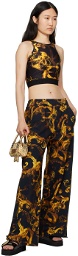 Versace Jeans Couture Black Printed Lounge Pants