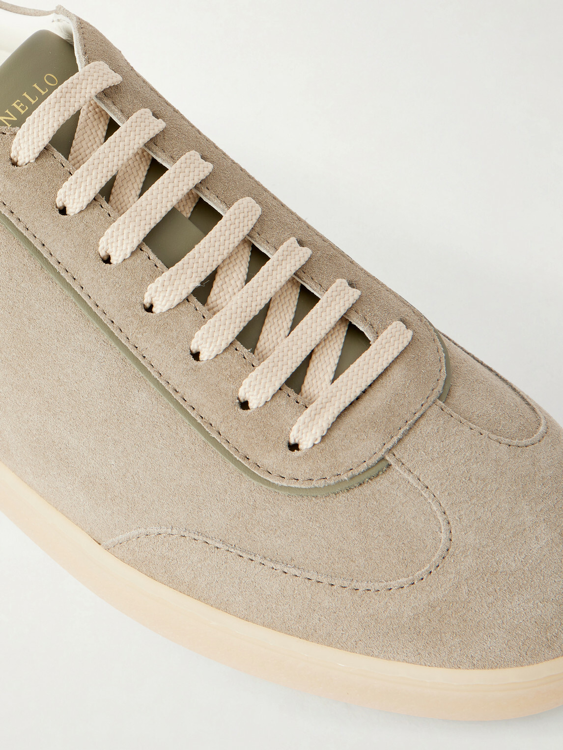 Brunello Cucinelli - Coda di Rondine Suede Sneakers - Green