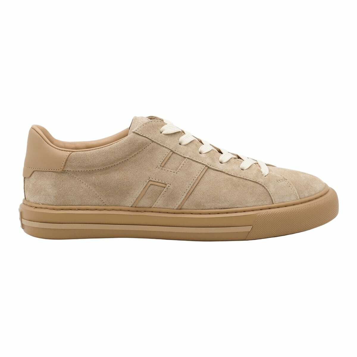 Hogan Beige Leather Sneakers