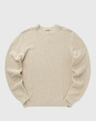 WOOLRICH MARLED CREWNECK Beige Mens Pullover