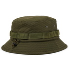 Beams Plus - Webbing-Trimmed Ripstop Bucket Hat - Men - Army green