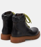 Bottega Veneta Haddock leather combat boots