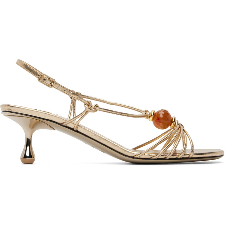 Photo: Jimmy Choo Gold Lova 50 Heeled Sandals