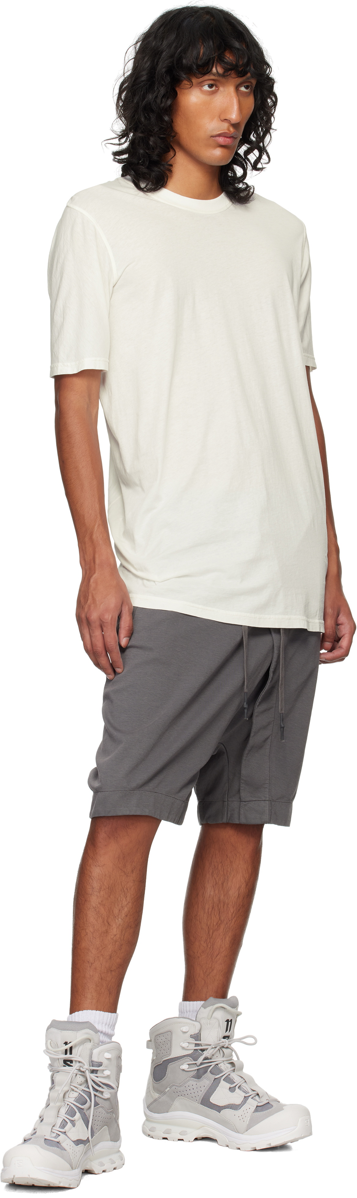 11 by Boris Bidjan Saberi Gray P34 Shorts