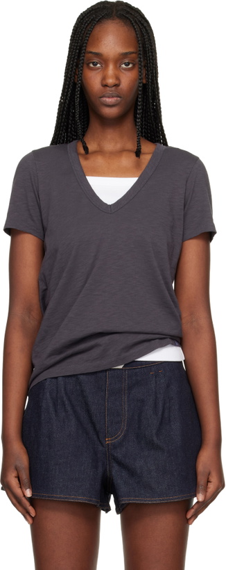Photo: rag & bone Gray 'The Slub Vee' T-shirt