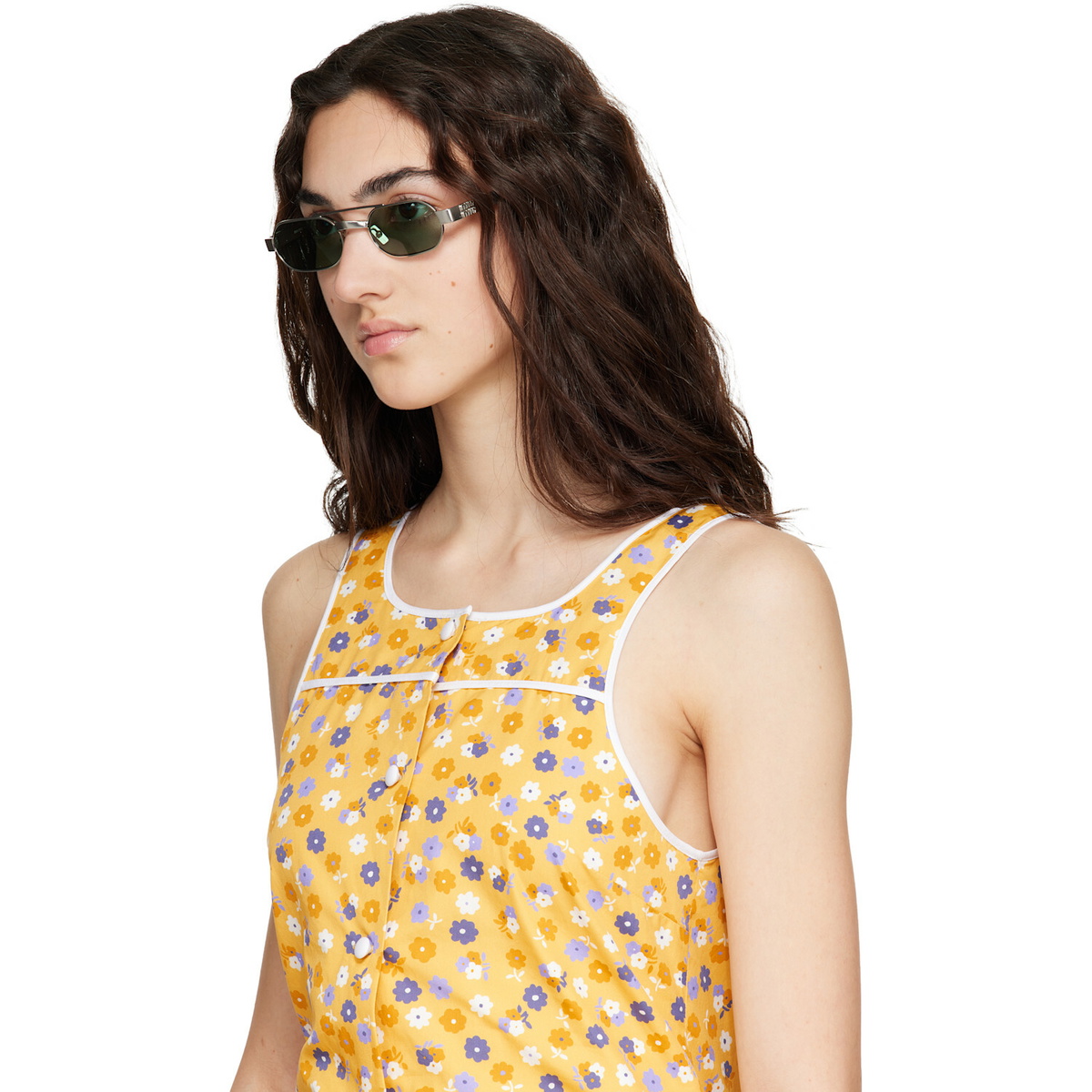 Miu Miu Eyewear Silver Envie Sunglasses