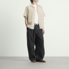 Le Père Men's Stripe Camp Shirt in Red Stripe