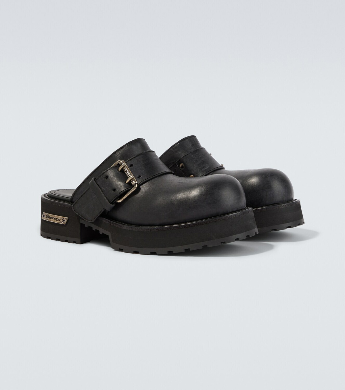 Balenciaga Venom leather mules