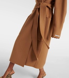 Sportmax Veleno belted virgin wool coat