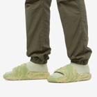 Adidas Men's Adilette 22 in Magic Lime/Desert Sand