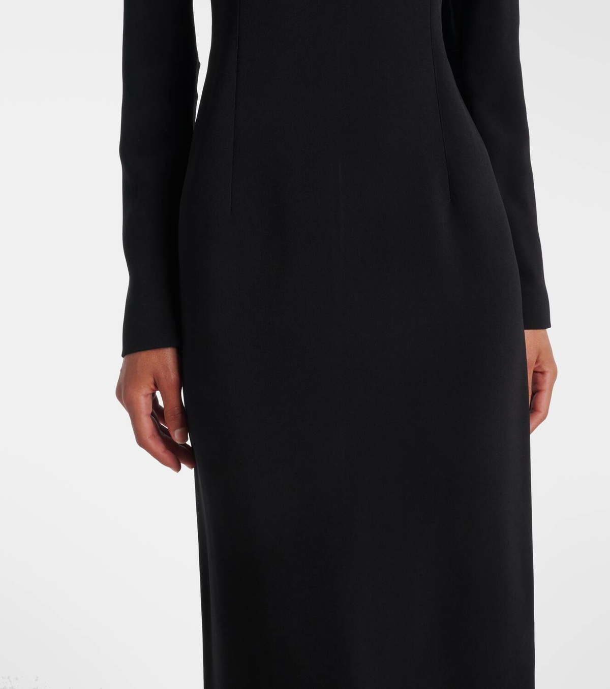 The Row Mitsuko embellished cady maxi dress