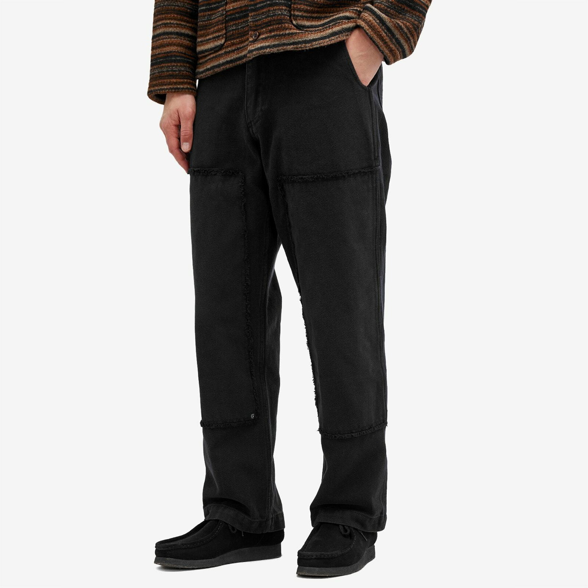 Heresy Men's Scraggy Workwear Trousers in Black