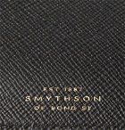 Smythson - Panama Cross-Grain Leather Currency Case - Black