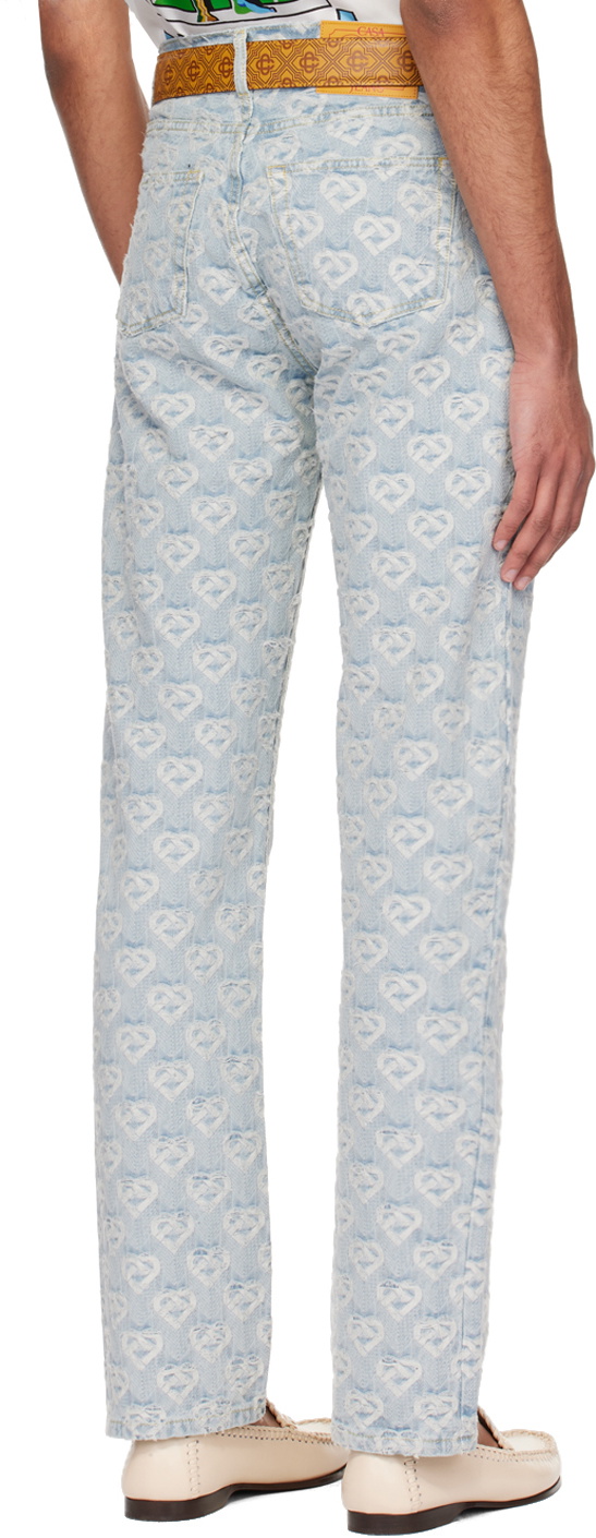 Casablanca Blue Jacquard Jeans Casablanca