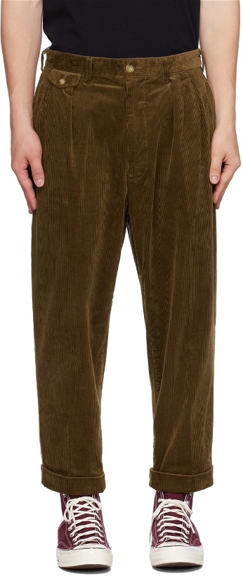 Photo: BEAMS PLUS Brown Pleated Trousers