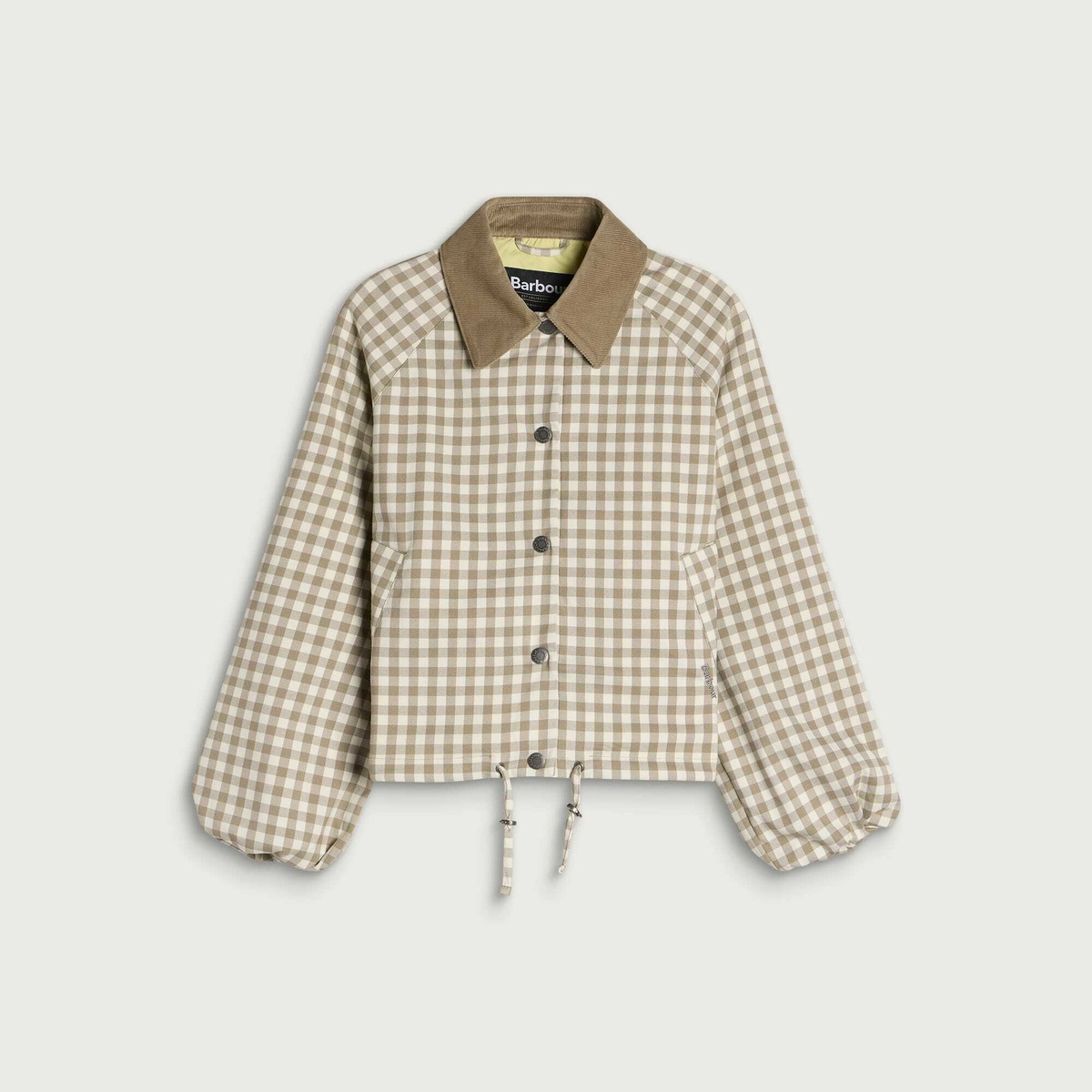 Barbour Women's Ovingham Casual Jacket in Gingham Sand