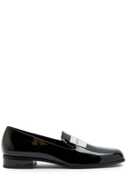 Givenchy Tux Logo Patent Leather Loafers Black