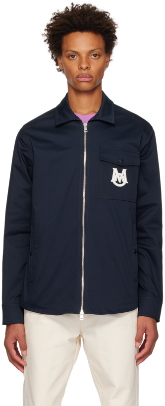 Photo: Moncler Navy Camicia Jacket