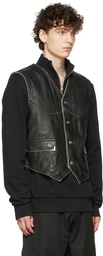 Han Kjobenhavn SSENSE Exclusive Black Leather Vest