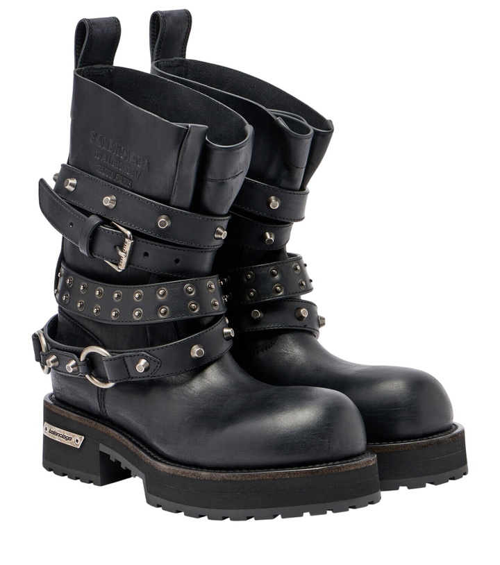 Photo: Balenciaga Venom City leather biker boots