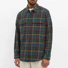 Filson Men's Checked Scout Shirt in Green/Brown