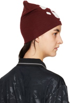BAPE Burgundy 'A Bathing Ape' Beanie