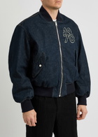 Kenzo Constellation Reversible Denim Bomber Jacket Navy