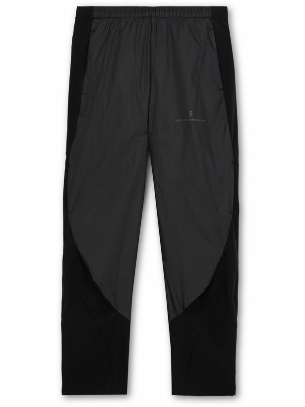 Photo: ON - POST ARCHIVE FACTION Zero Panelled Recycled-Shell Running Trousers - Black