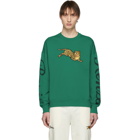 Kenzo Green Jumping Tiger Sweatshirt