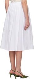 Nothing Written White Serto Gathered Midi Skirt