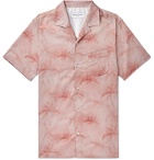 Officine Generale - Dario Camp-Collar Printed Cotton Shirt - Pink