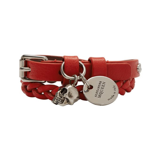 Photo: Alexander McQueen Red Double Wrap Bracelet