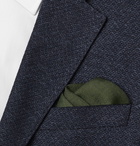 Kingsman - Drake's Wool and Silk-Blend Pocket Square - Green