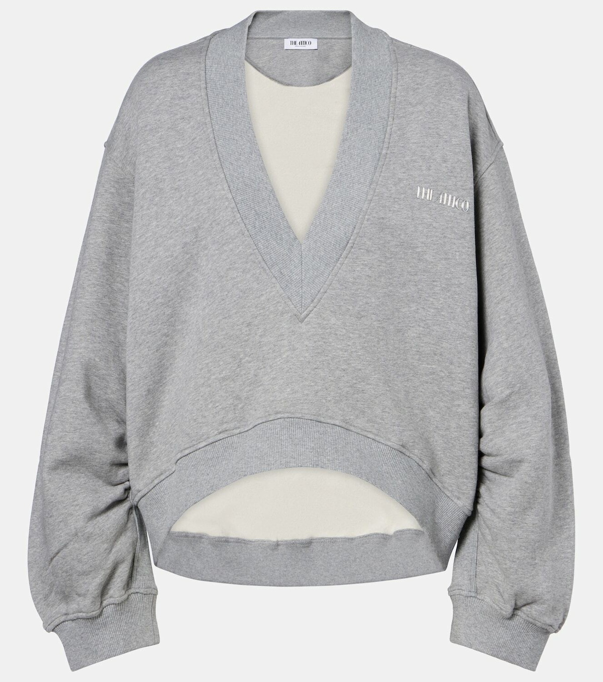The Attico Cotton fleece sweatshirt