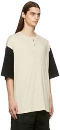 Fear of God Beige & Black Three-Quarter Sleeve Henley