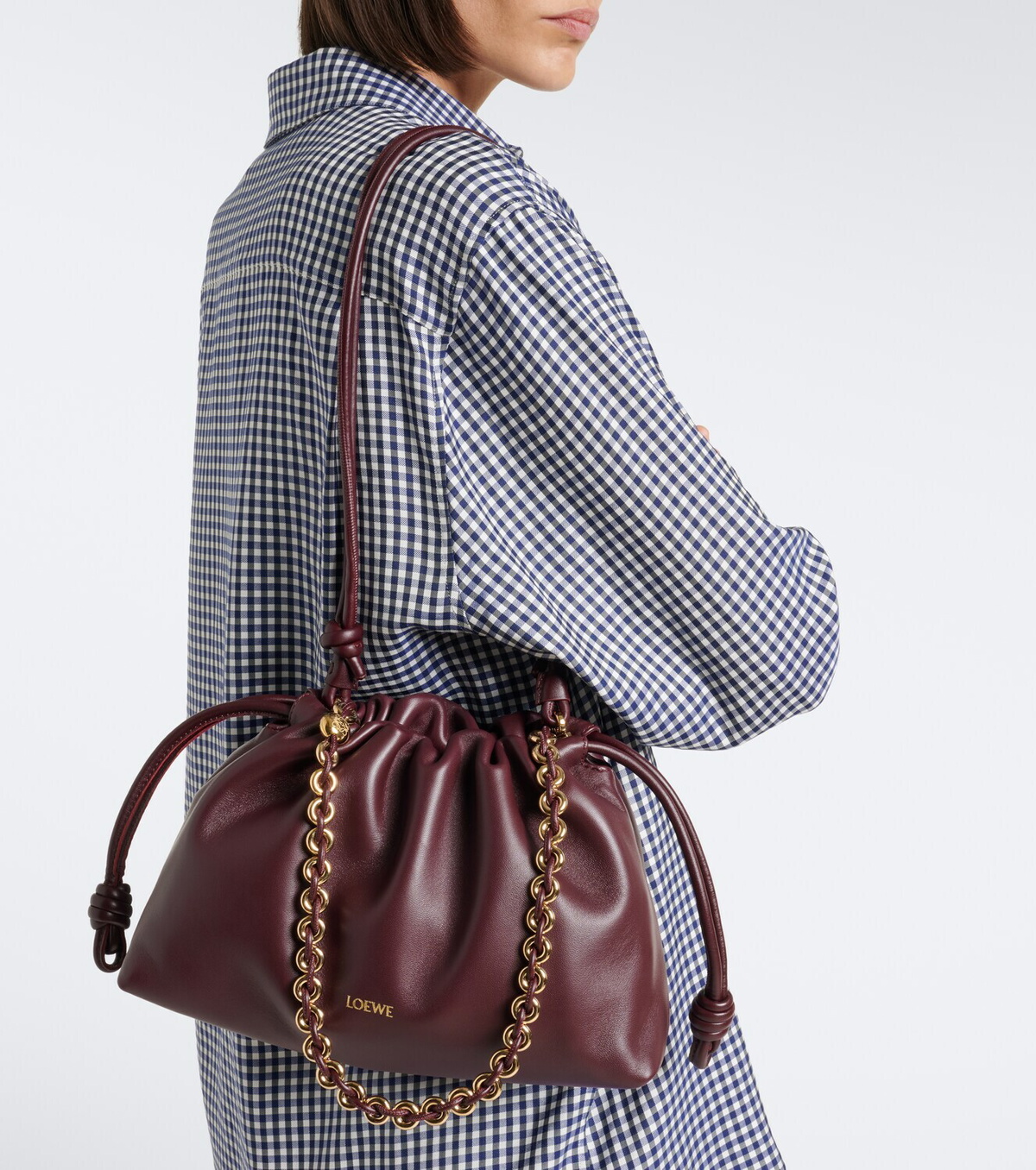 Loewe Flamenco Medium leather clutch