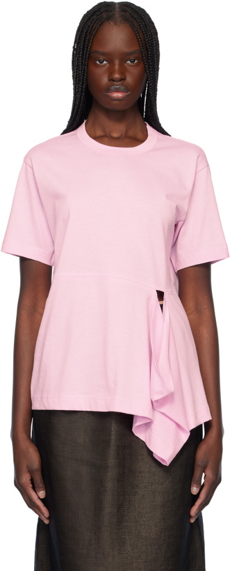 Photo: Comme des Garçons Shirt Pink Open Loop T-shirt