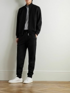 Brunello Cucinelli - Cotton-Blend Jersey Zip-Up Sweatshirt - Black