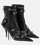 Balenciaga - Cagole leather ankle boots