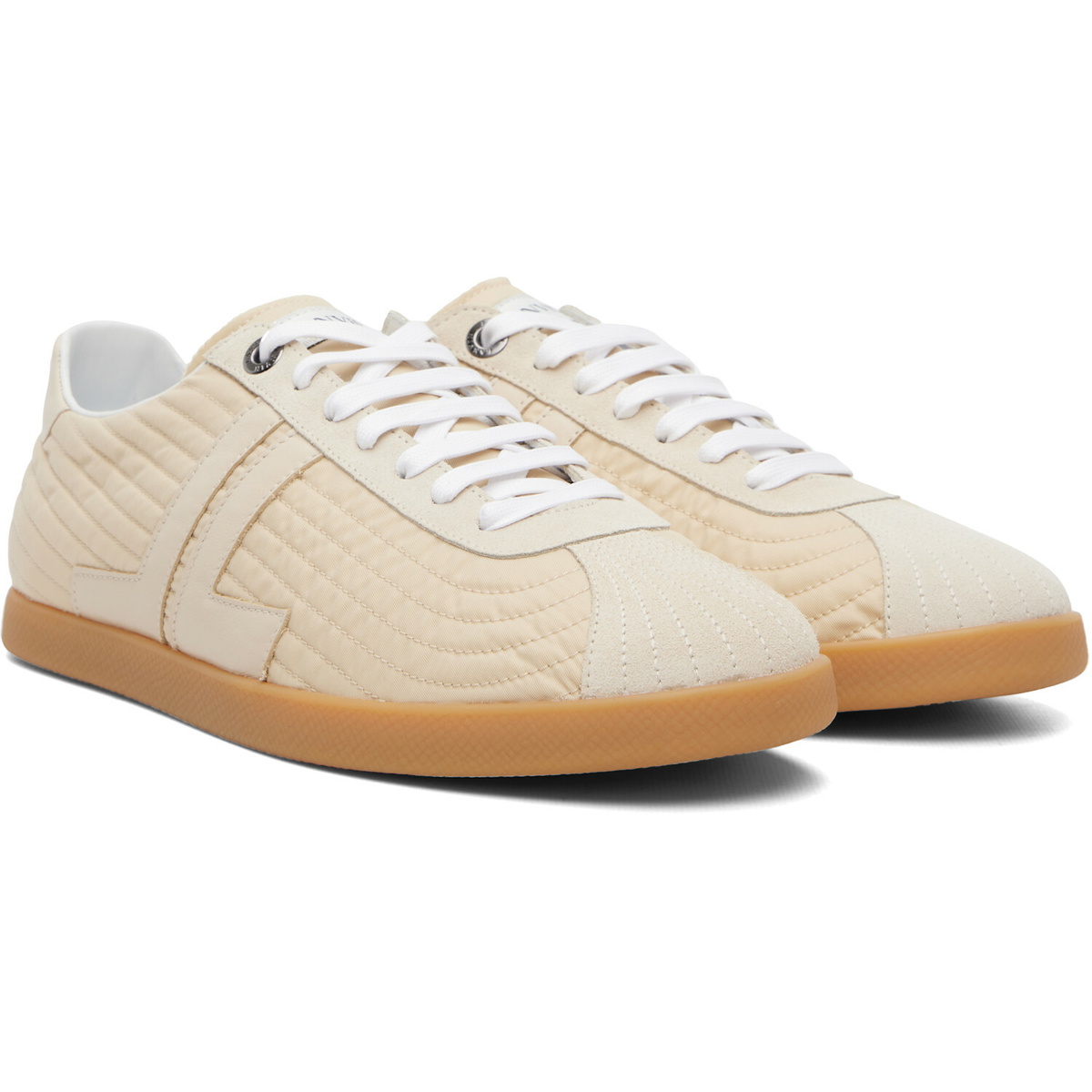 Lanvin Beige Glen 2.0 Nylon Sneakers