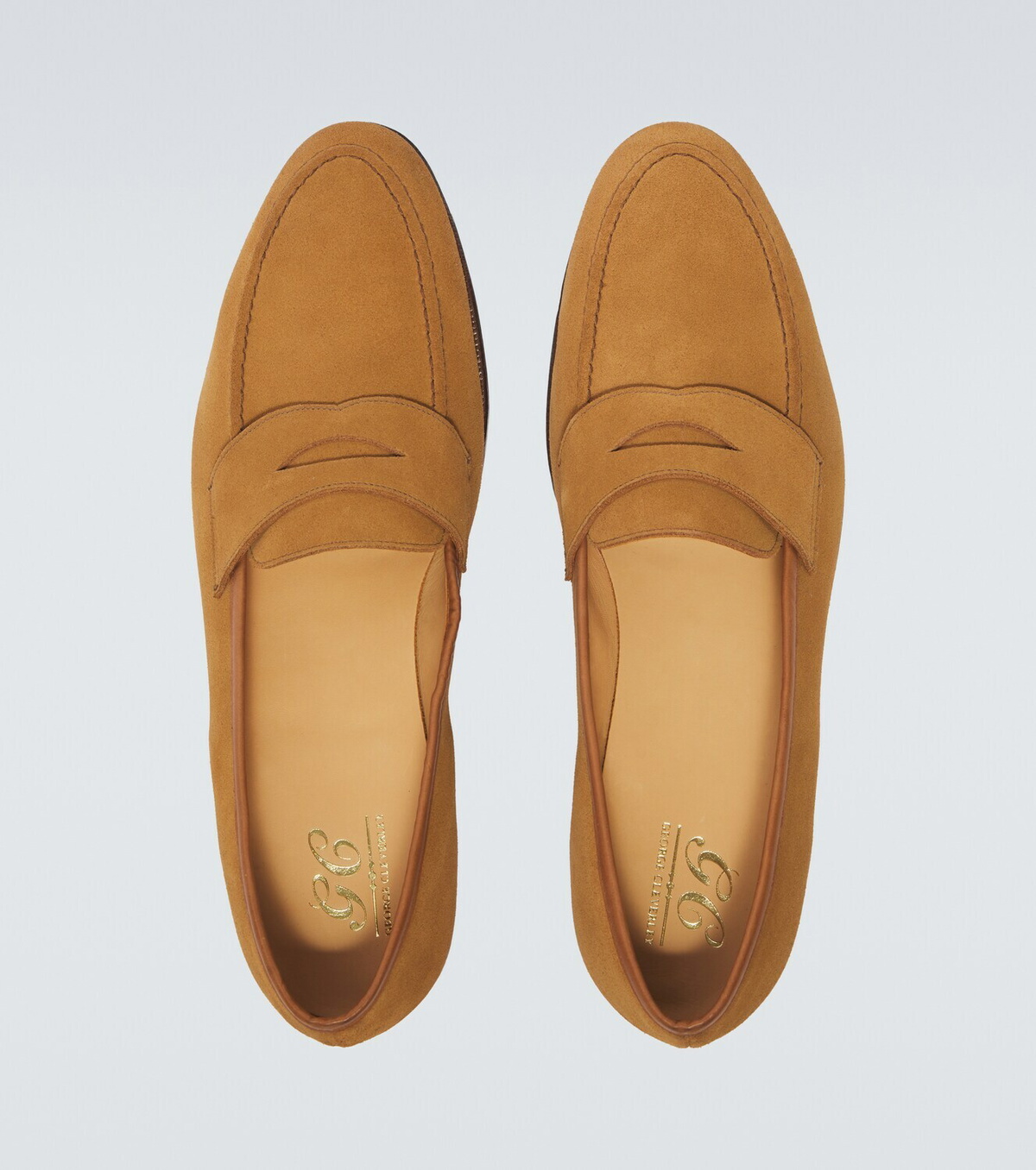 George Cleverley Bradley II suede loafers