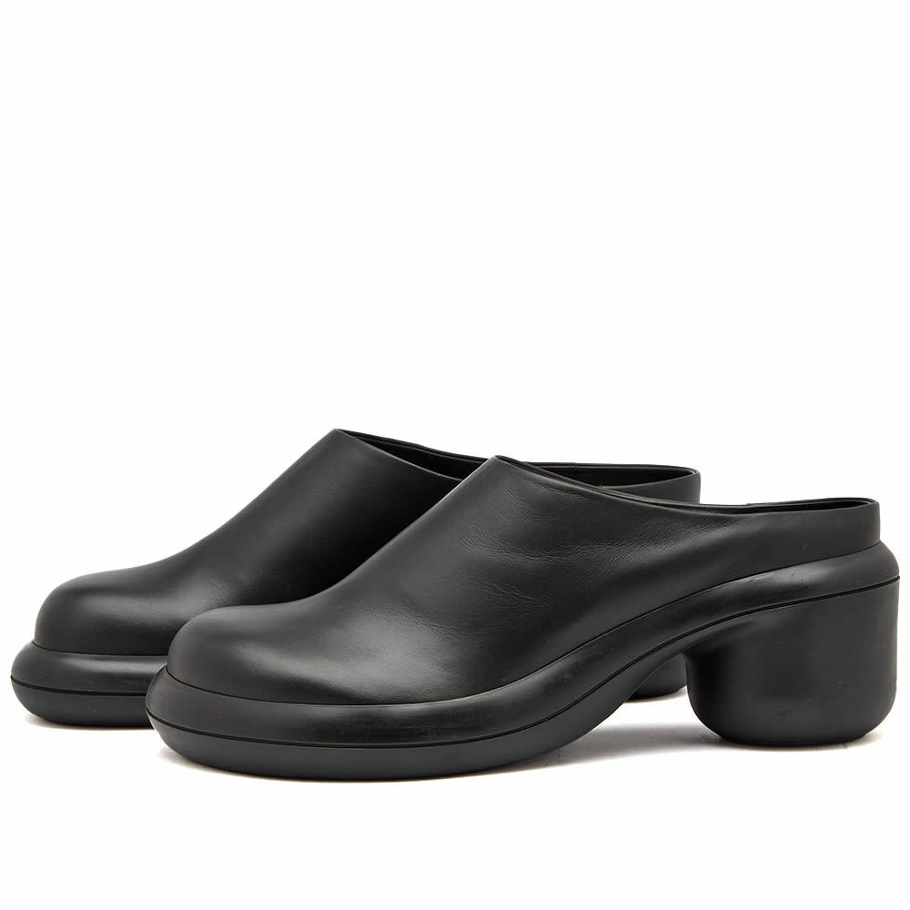 Jil Sander Women's Low Heel Mule Shoe in Black Jil Sander
