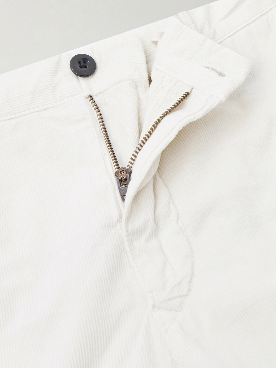 Slowear - Straight-Leg Cotton-Corduroy Trousers - White