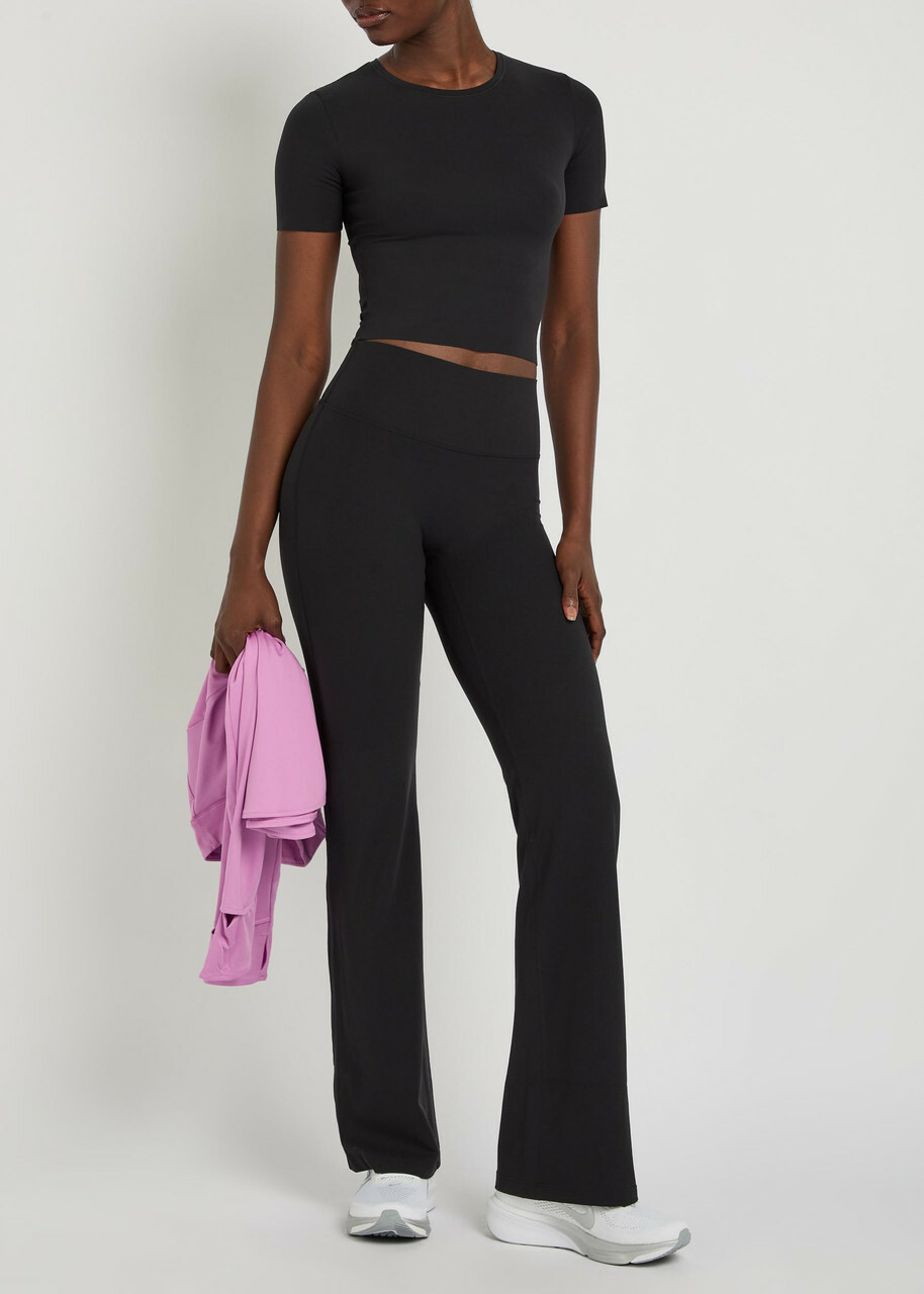 Nike Zenvy Infinasoft Jersey Cropped T-shirt Black Grey