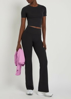Nike Zenvy Infinasoft Jersey Cropped T-shirt Black Grey