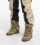 Isabel Marant - Bekett suede wedge sneakers