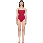 Loulou de Saison Red Itak LDS Criss-Crossing Straps Swimsuit